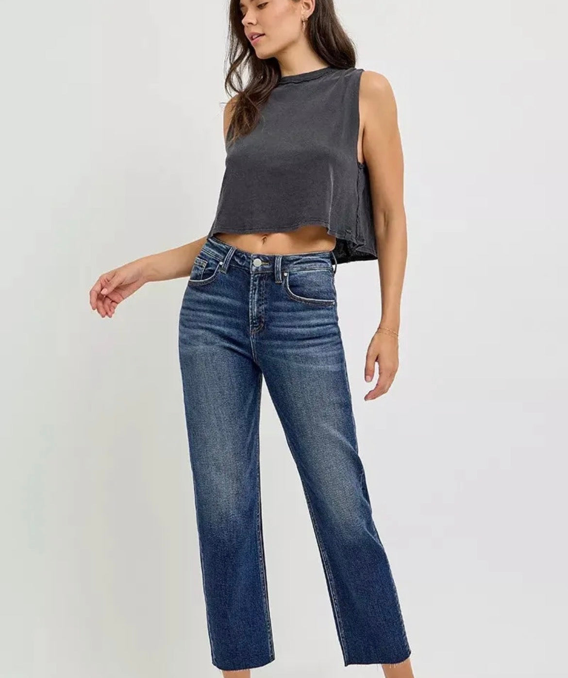HI-RISE SLIM BARREL JEAN