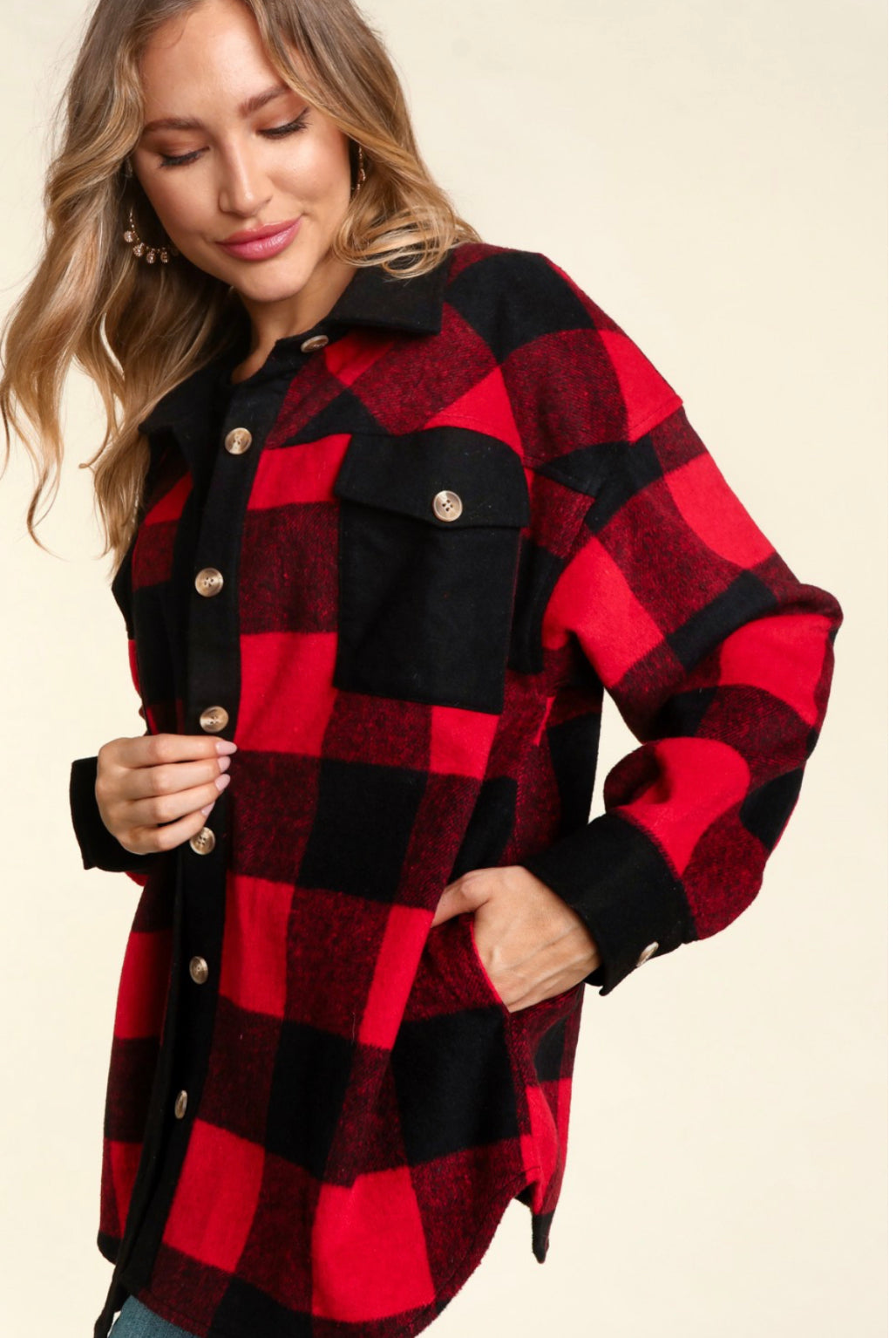 H Buffalo Plaid Shacket