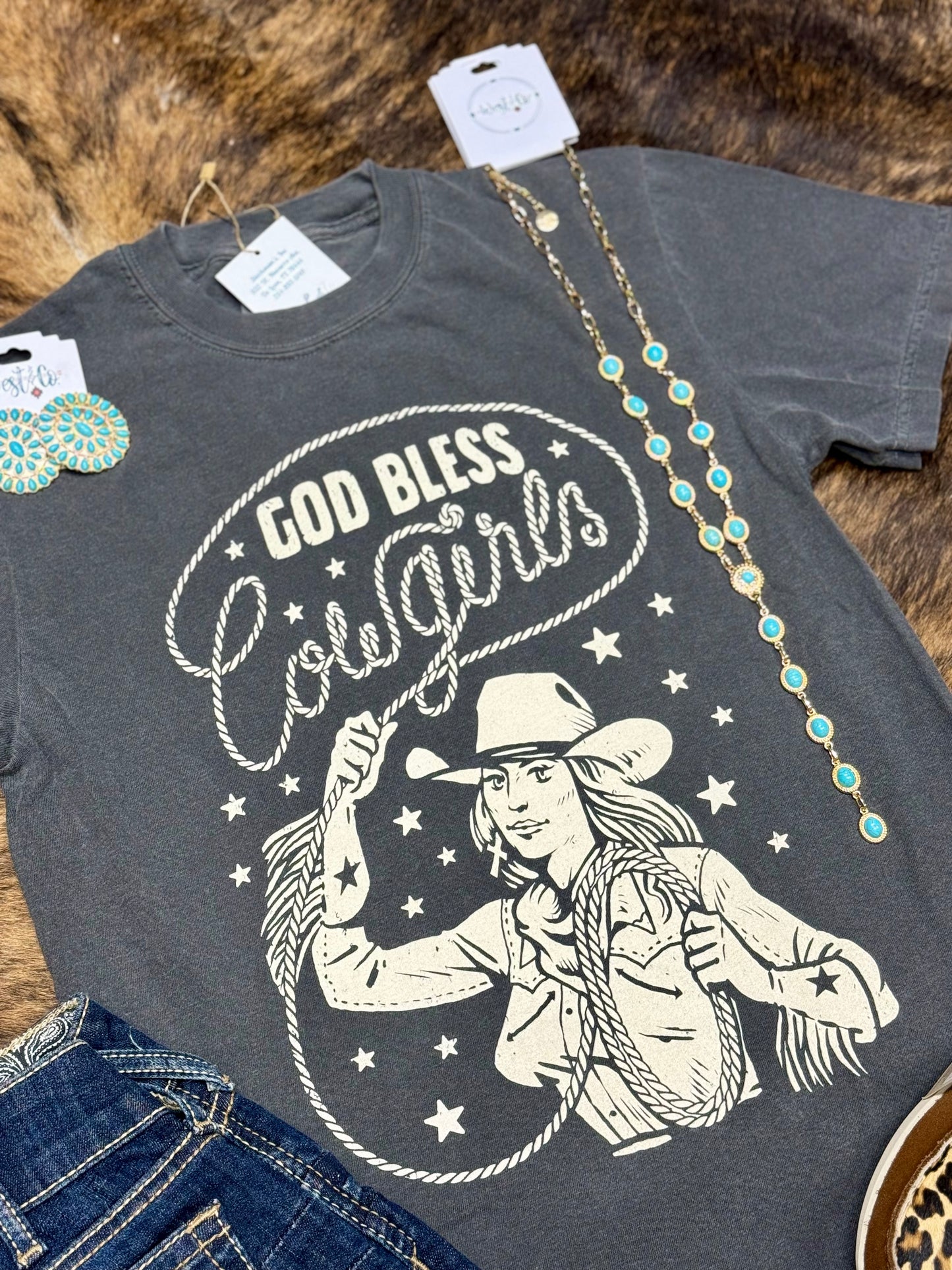 God Bless Cowgirls Tee