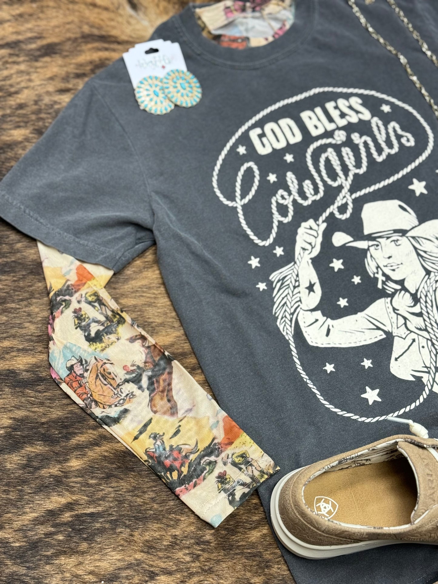 God Bless Cowgirls Tee