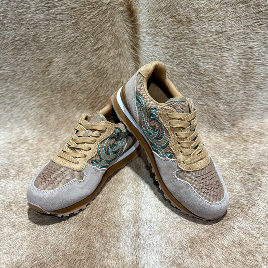 ROPER COW-SUEDE WESTERN STITCH SNEAKER