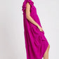 Magenta Tiered Midi Dress