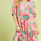 MIX PAISLEY PINK MIX MAXI DRESS