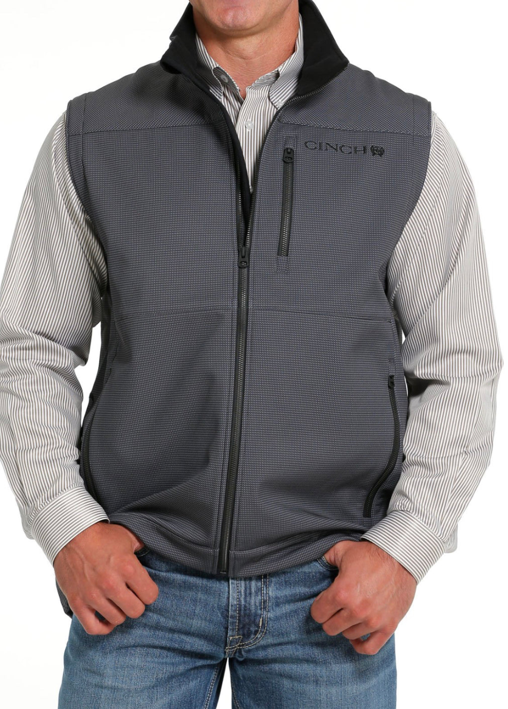 Cinch Mn Bonded Charcoal Vest