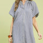VERTICAL SHIFT BLUE DRESS