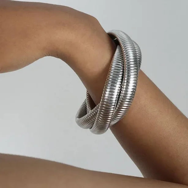 Triple Silver Emma Bracelet