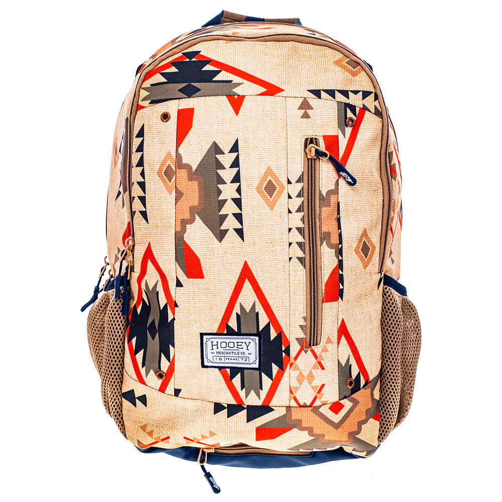 HOOEY ROCKSTAR TAN W/AZTEC BACKPACK