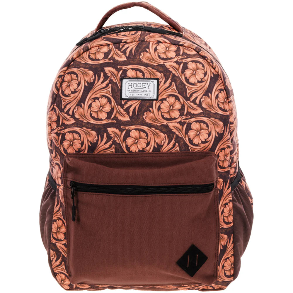 Recess Backpack Brown & Tan Leather Pattern