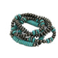 5 strand Turquoise and Silver Assorted Bracelet