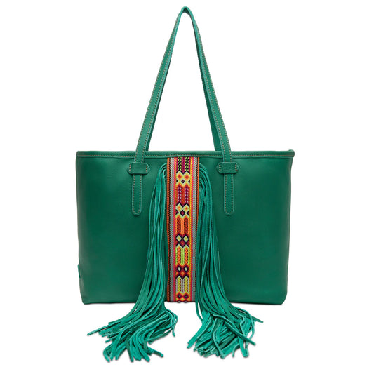 CONSUELA BREEZY FRINGE TEAL