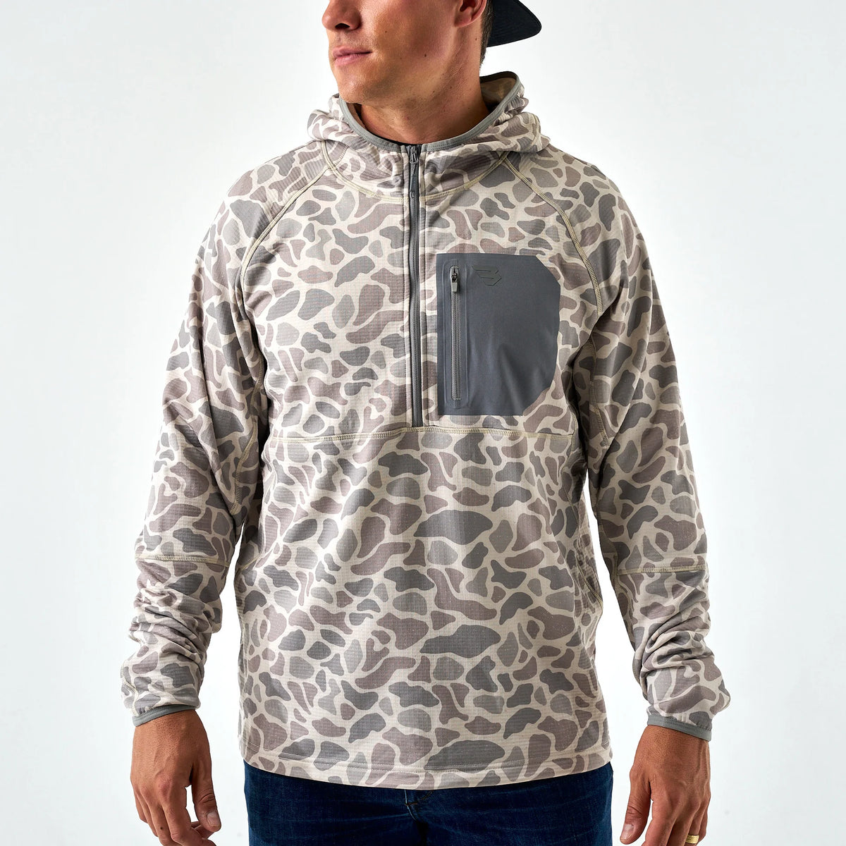 BLAZE TECH QUARTER ZIP CLASSIC DEER CAMO