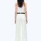 HIGH RISE WIDE LEG WHITE JEANS