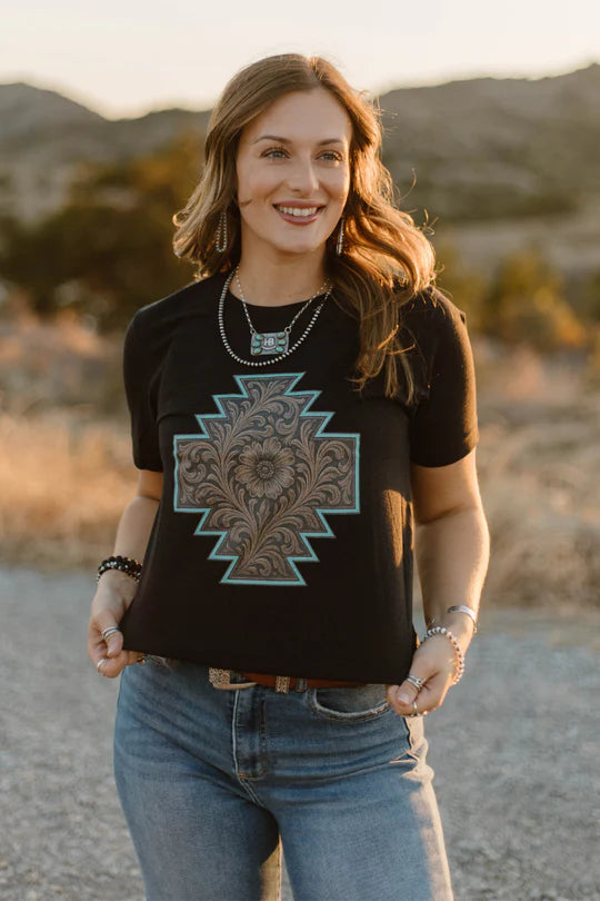 BRONZED BLOOM TEE