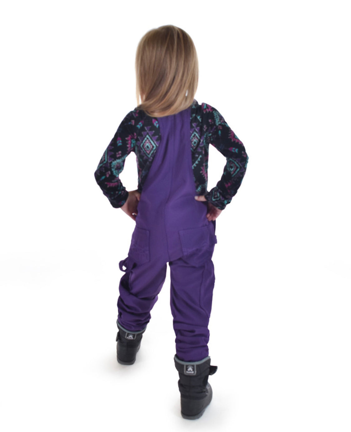 CT Girls Purple WHPH BIB Overall