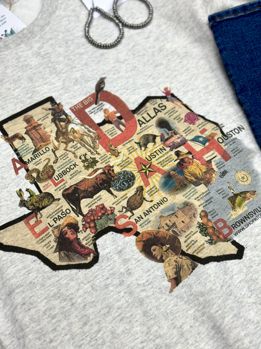 Texas Map Sweater