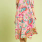 MIX PAISLEY PINK MIX MAXI DRESS