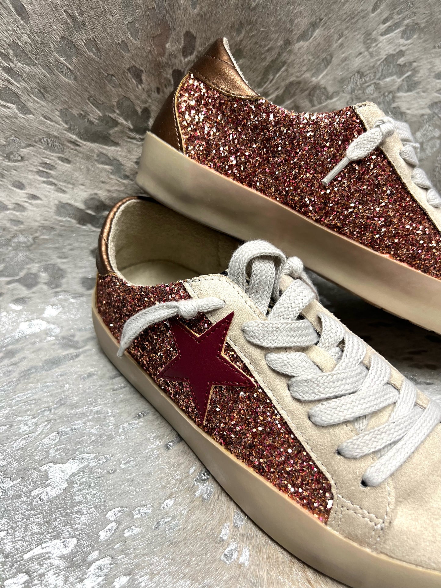 Paula Rose Gold Sneakers