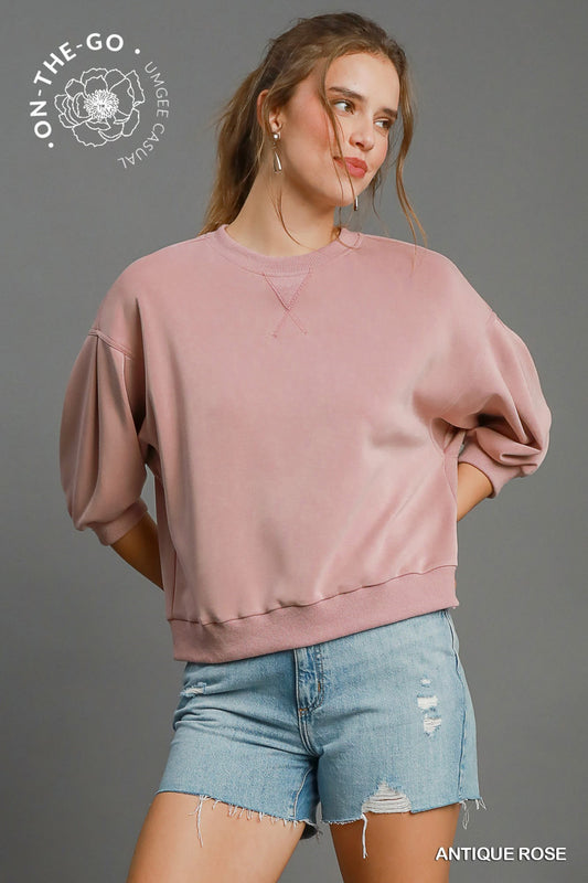 ANTIQUE ROSE SOILD TOP