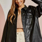 Faux Leather Boyfriend Jacket