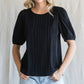 Textured SS Black Top