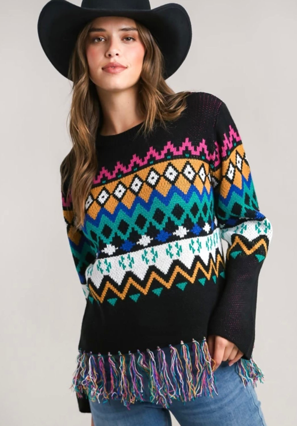 Vintage Fringe Sweater