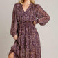 Maxi Paisley LS Dress