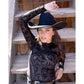 WOMENS BURNOUT BLACK MESH LONG SLEEVE