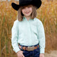 CRUEL GIRL TURQ STRIPE KIDS LS