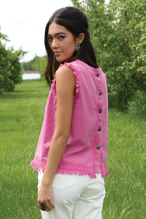CRUEL GIRL WM PINK TANK