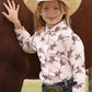 GIRLS PRINT PINK LS