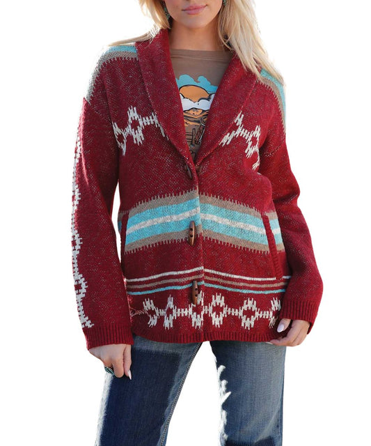 CRUEL WM RUSTIC CARDIGAN