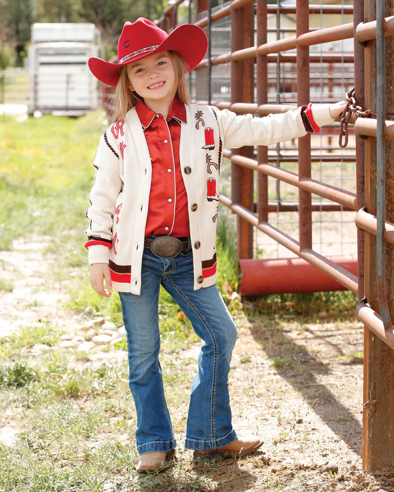 CRUEL GIRLS CREAM CARDIGAN