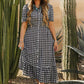 WESTERN GINGHAMDRESS