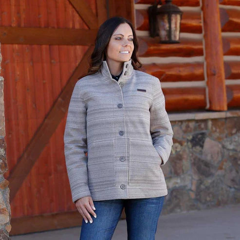 WM GRAY WOOLY COAT