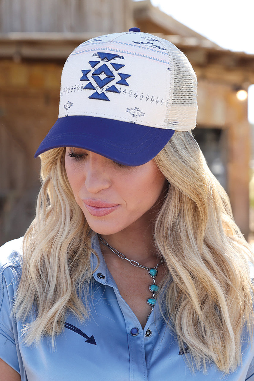 WM CREAM AZTECTRUCKER CAP