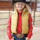 GIRL GOLD PUFF VEST