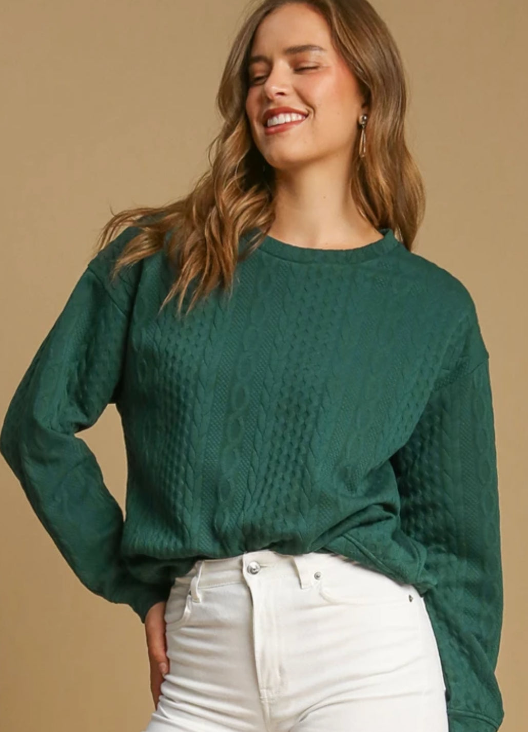 Ripple Classy Green Sweater