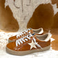PAULA CAMEL CROCO SNEAKER
