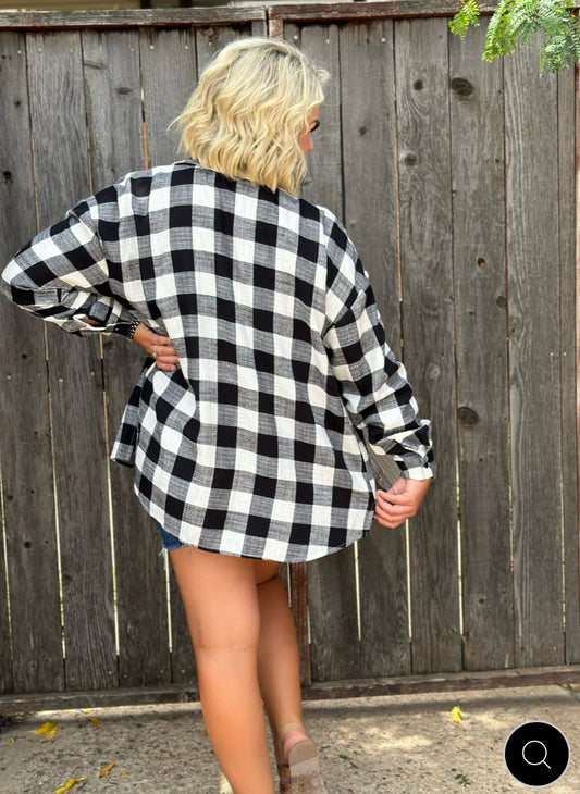 Everyday Comfort White&Black Flannel