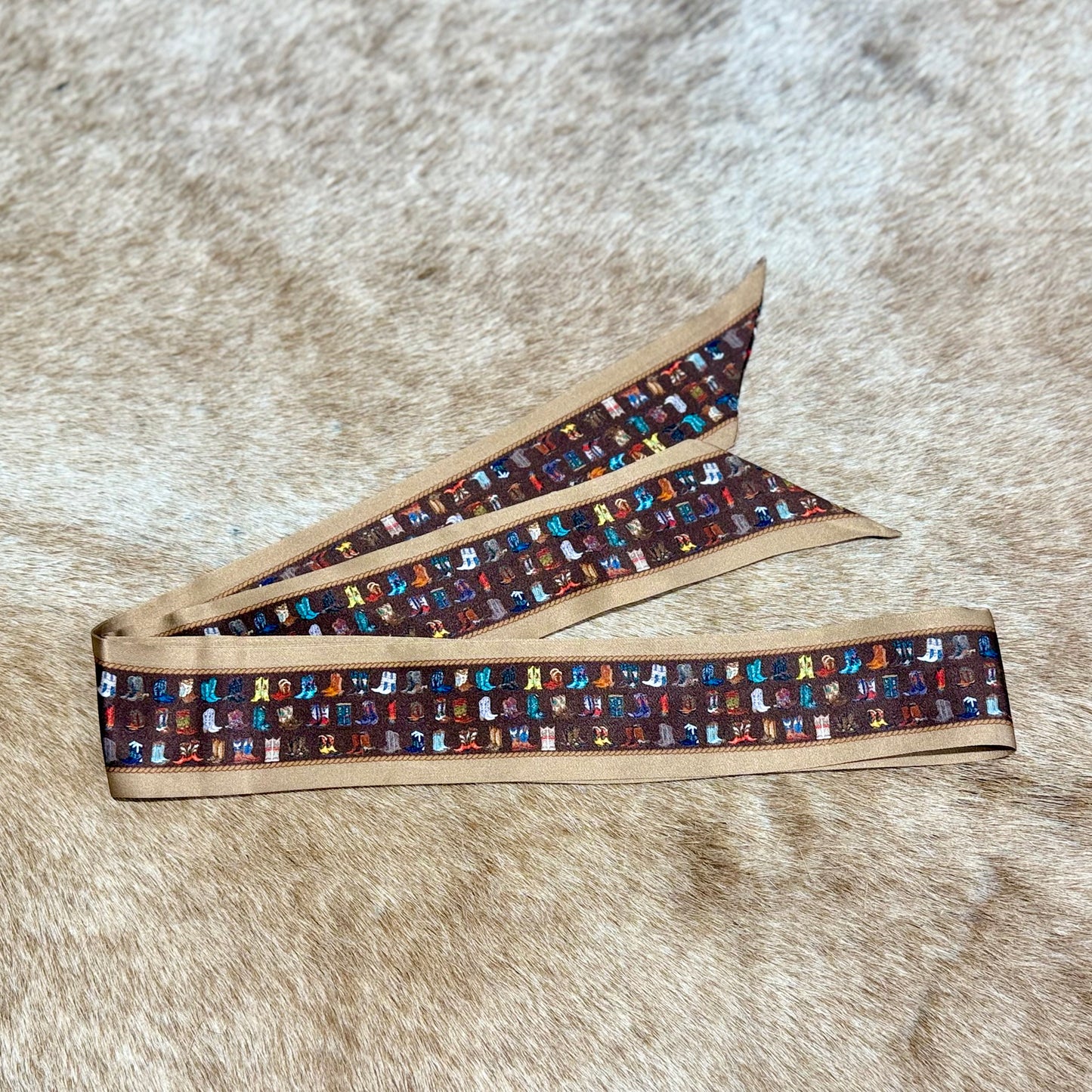 Vintage Cowboy Boot Twilly