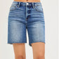 TUMMY CONTROL HI-RISE RAW HEM SHORTS