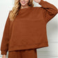 Textured Lounge Rust Sweatshirt