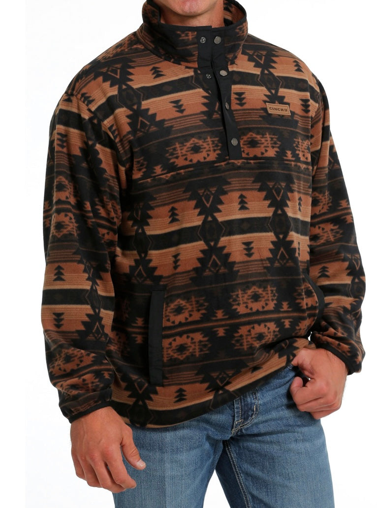 Cinch Mn Deep Black Aztec Fleece