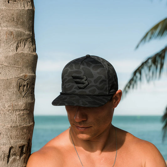 BLACK CAMO FLYING B CAP