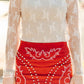 LACE LS WHITE TOP