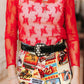 LACE LS RED TOP