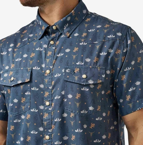 DESERT NIGHT PERFORMANCE BUTTON UP
