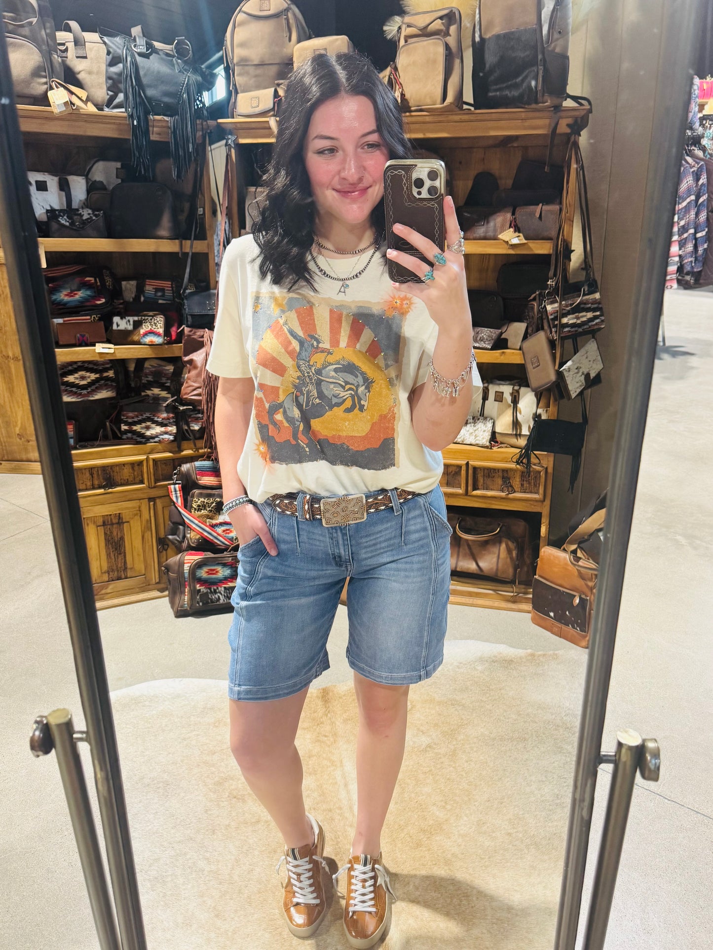 COWBOY UP SUNSET TEE