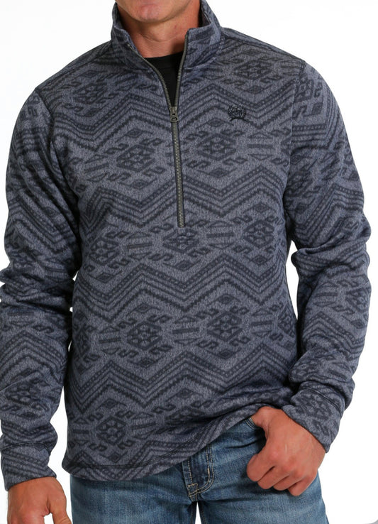 Cinch Mn 1/4 Zip Aztec Sweater