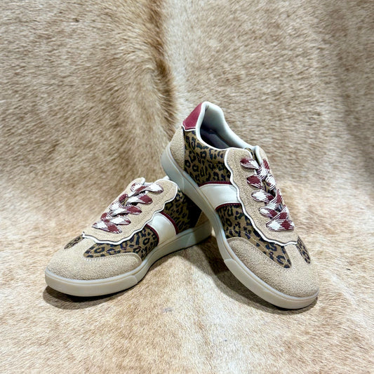 TASTIC 2 LEOPARD MAROON SHOE